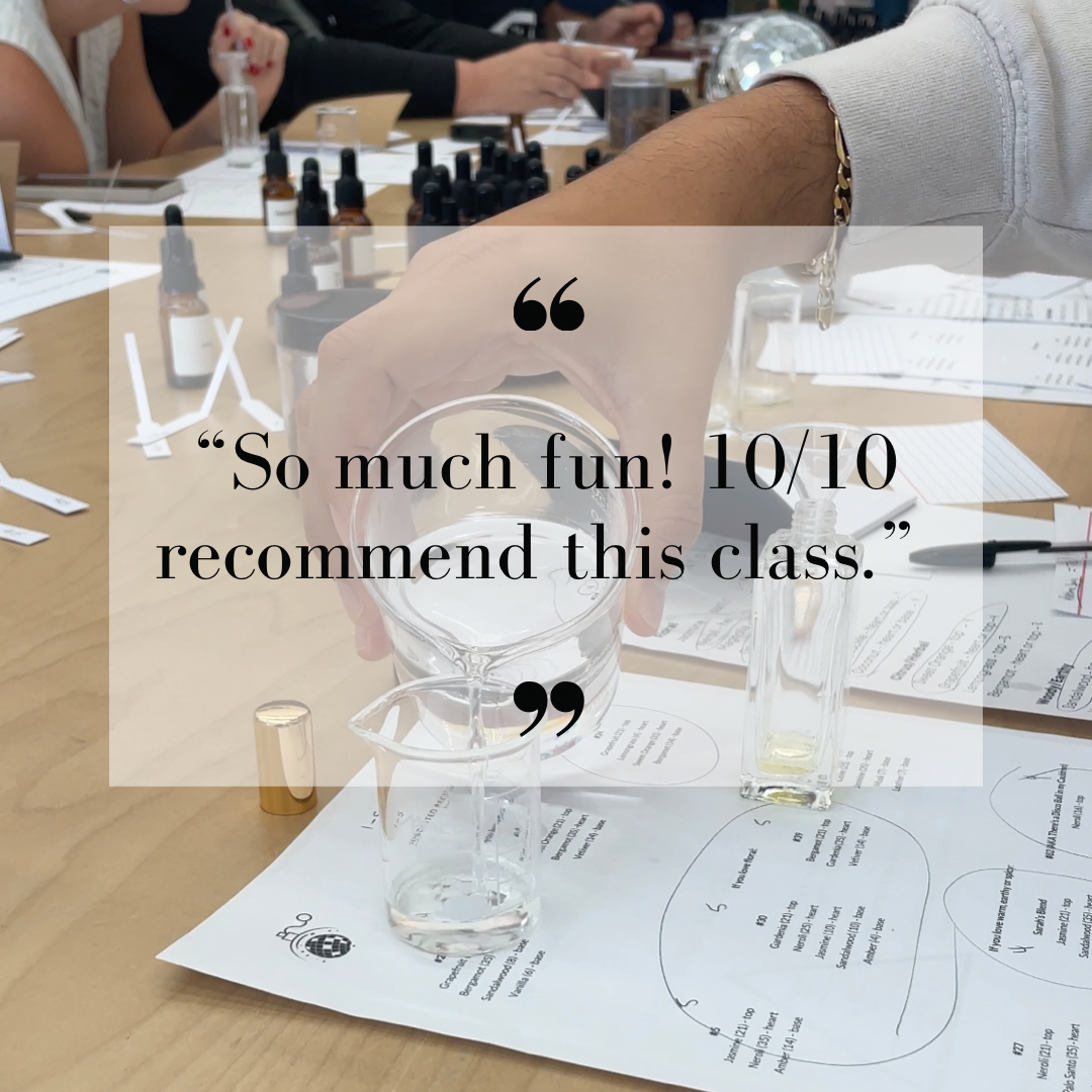 9/24 WORKSHOP - perfume making essentials
